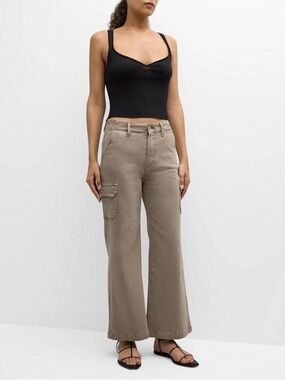 PAIGE Taupe Carly Cargo Pant Sz 24